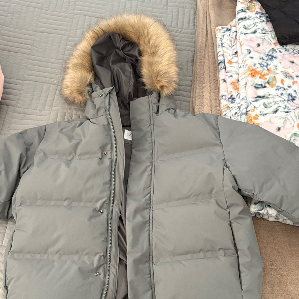 Zara Charcoal Quilted Jacket